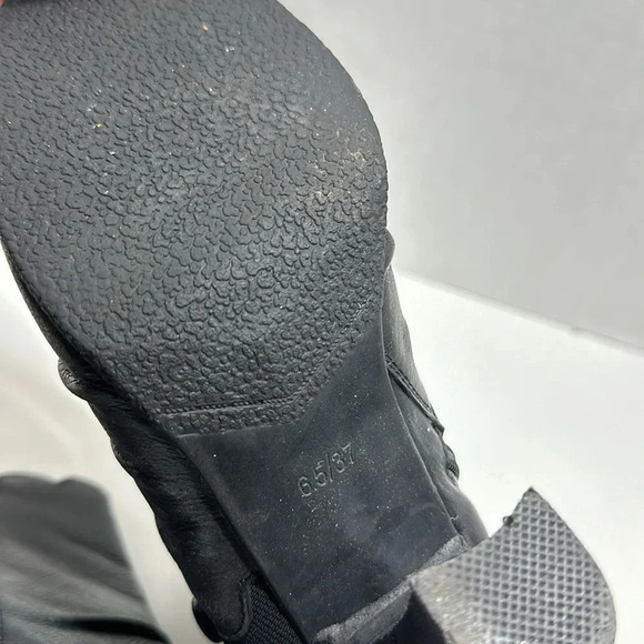 Miz Mooz Kasha High Heel Heeled Ankle Boots Bootie Leather Black Size 37 6.5 - Picture 8 of 11